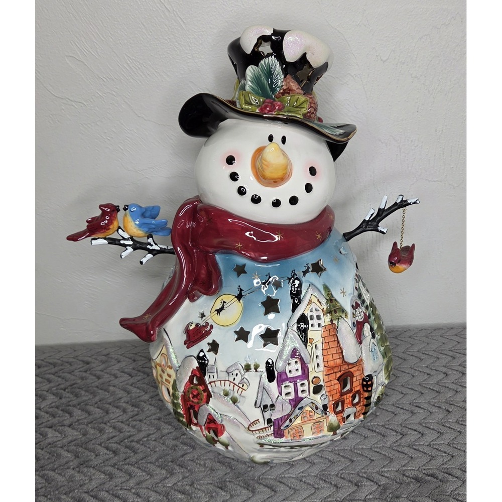 Blue Sky Clayworks THE NIGHT BEFORE CHRISTMAS 2009 Snowman Heather Goldminc*READ